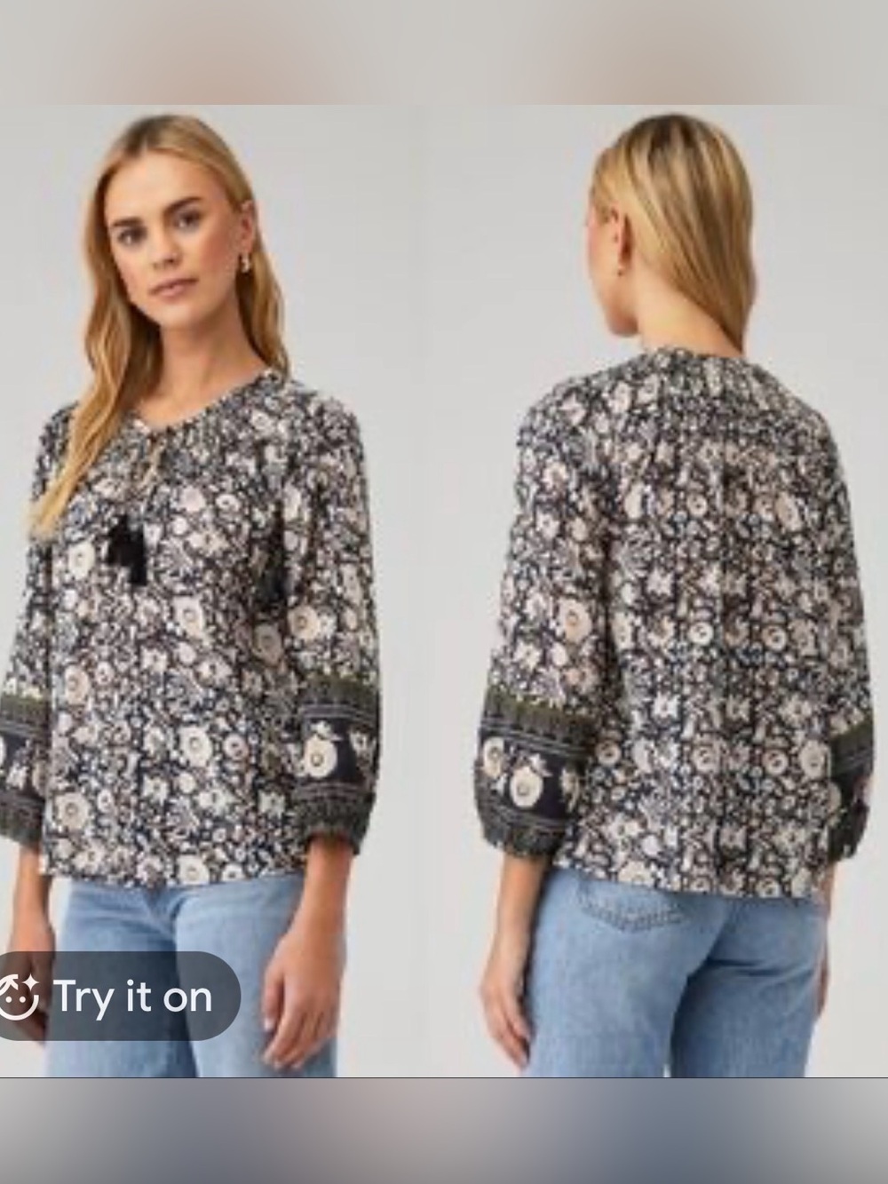 NWT Cleobella Floral Boho Blouse Women’s Large